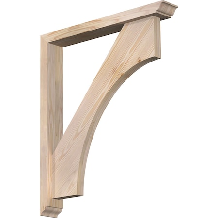 Westlake Traditional Smooth Bracket W/ Offset Brace, Douglas Fir, 3 1/2W X 24D X 28H